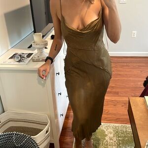 Zara, Green Dress, Wedding guest, Cocktail, Special Event Dress, Size Medium